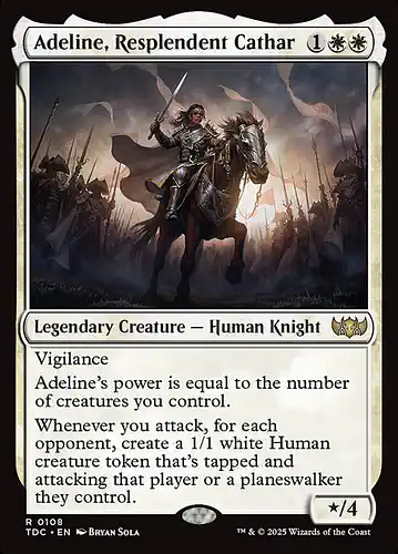Adeline, Resplendent Cathar - tdc Spoiler