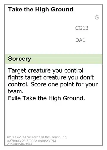 Take the High Ground - unk Spoiler