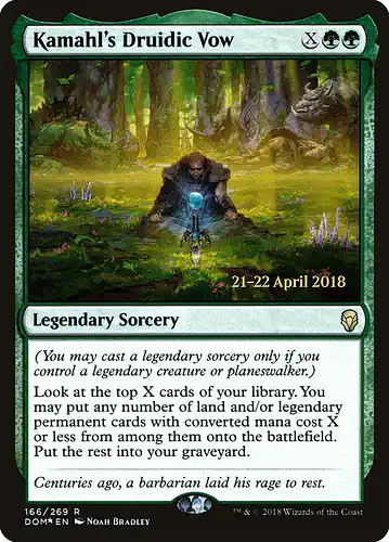 Kamahl's Druidic Vow - dom Spoiler