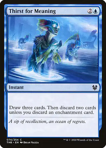 Thirst for Meaning - thb Spoiler