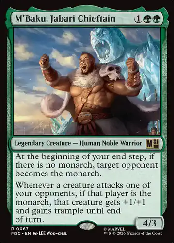M'Baku, Jabari Chieftain - msc Spoiler