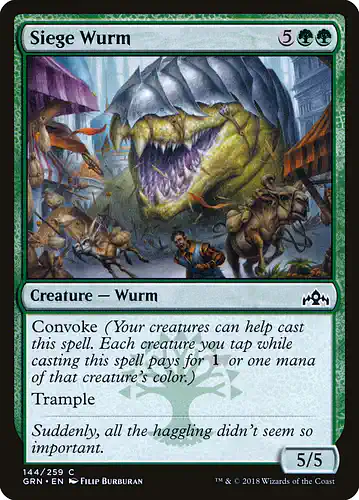 Siege Wurm - grn Spoiler