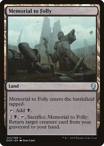 Memorial to Folly - dom Spoiler