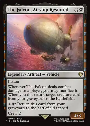 The Falcon, Airship Restored - fic Spoiler