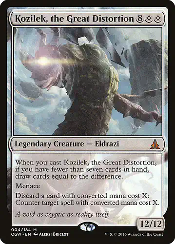 Kozilek, the Great Distortion - ogw Spoiler