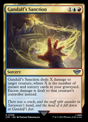 Gandalf's Sanction - ltr Spoiler