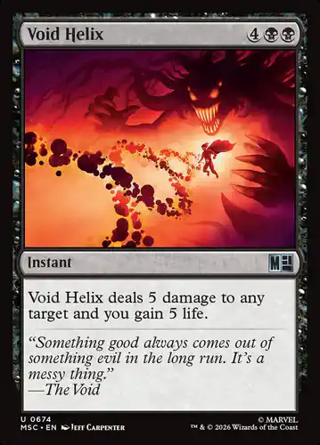 Void Helix - msc Spoiler