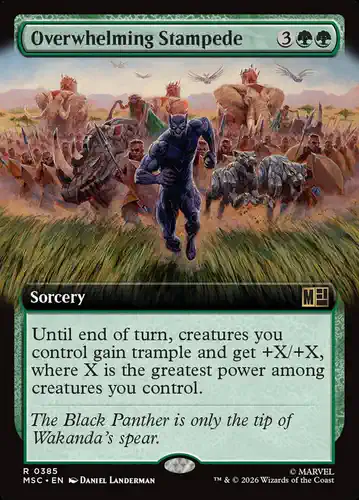 Overwhelming Stampede - msc Spoiler