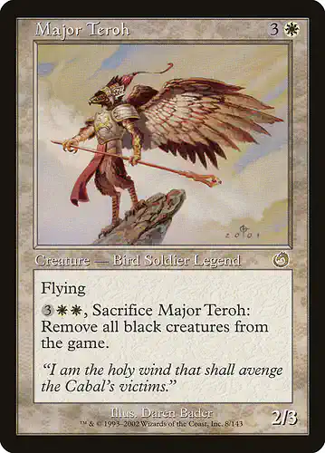 Major Teroh - tor Spoiler