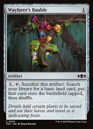 Wayfarer's Bauble - tdc Spoiler