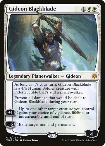 Gideon Blackblade - war Spoiler
