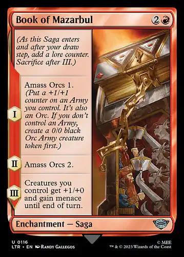 Book of Mazarbul - ltr Spoiler