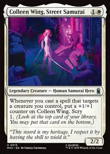 Colleen Wing, Street Samurai - msh Spoiler