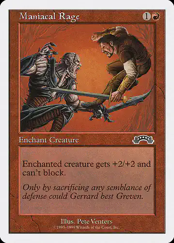 Maniacal Rage - brb Spoiler