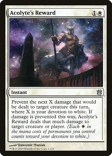 Acolyte's Reward - bng Spoiler