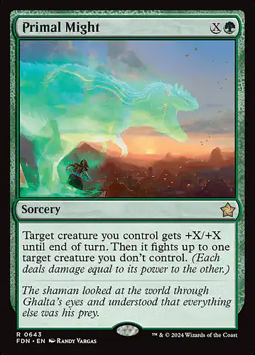 Primal Might - fdn Spoiler