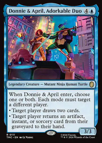 Donnie & April, Adorkable Duo - tmc Spoiler