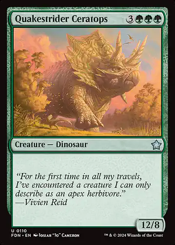 Quakestrider Ceratops - fdn Spoiler