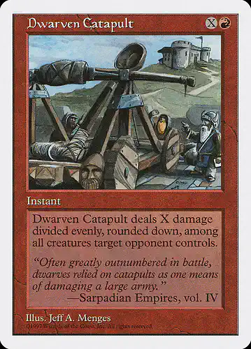 Dwarven Catapult - 5ed Spoiler