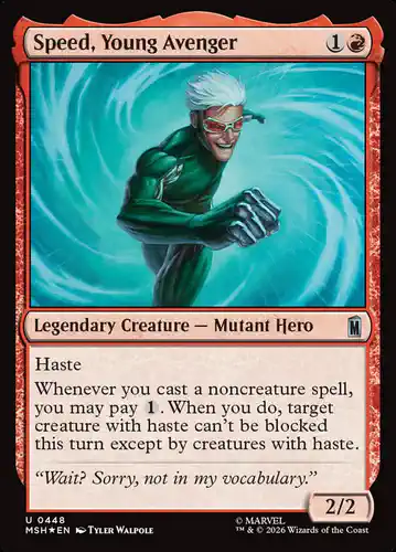 Speed, Young Avenger - msh Spoiler