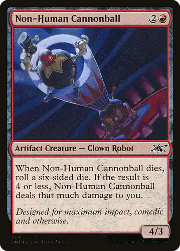 Non-Human Cannonball - unf Spoiler