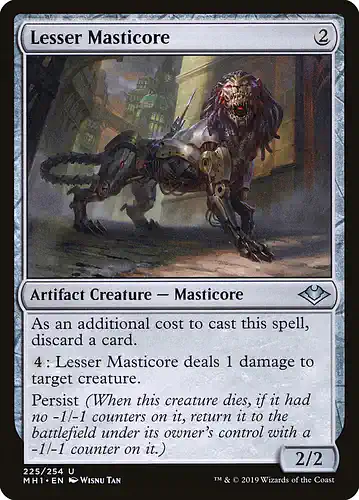 Lesser Masticore - mh1 Spoiler
