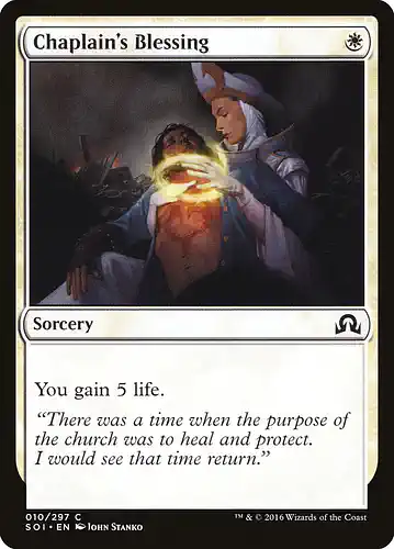 Chaplain's Blessing - soi Spoiler