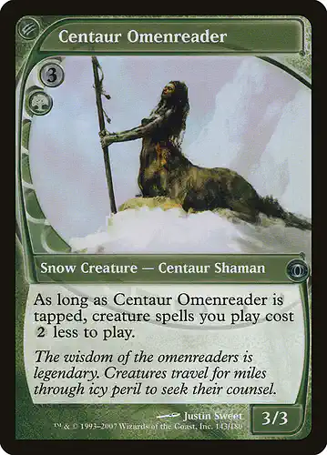 Centaur Omenreader - fut Spoiler