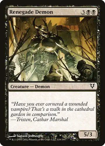 Renegade Demon - avr Spoiler