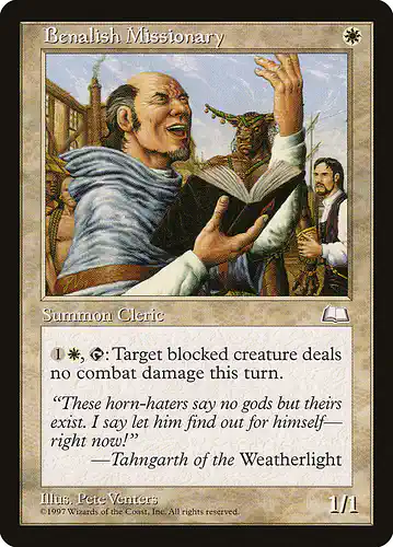 Benalish Missionary - wth Spoiler