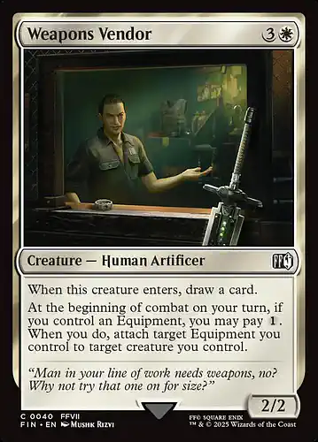 Weapons Vendor - fin Spoiler