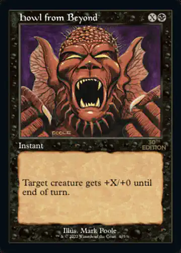 Howl from Beyond - 30a Spoiler