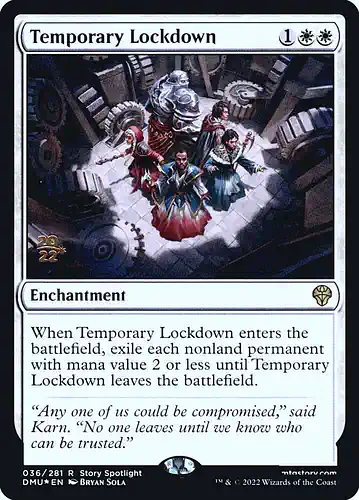 Temporary Lockdown - dmu Spoiler