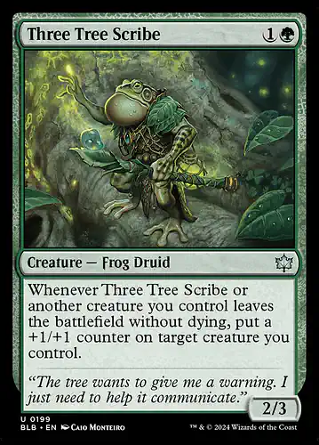 Three Tree Scribe - blb Spoiler