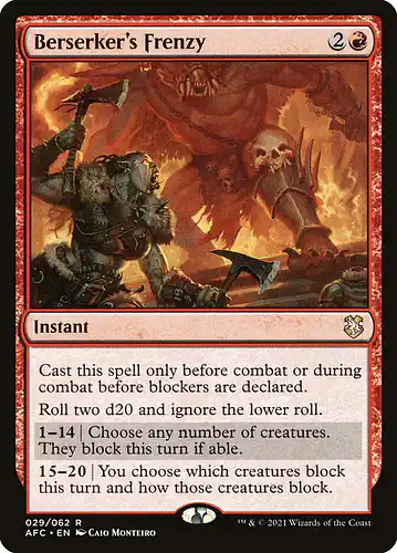 Berserker's Frenzy - afc Spoiler