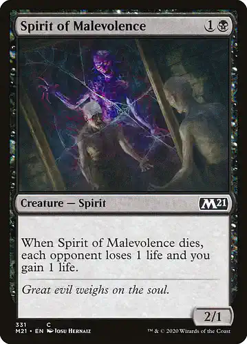 Spirit of Malevolence - m21 Spoiler