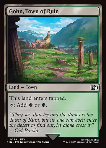 Gohn, Town of Ruin - fin Spoiler