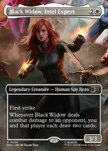 Black Widow, Intel Expert - msc Spoiler