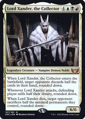 Lord Xander, the Collector - snc Spoiler