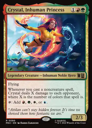 Crystal, Inhuman Princess - msc Spoiler