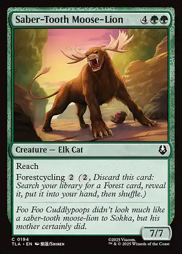 Saber-Tooth Moose-Lion - tla Spoiler