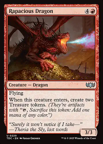 Rapacious Dragon - tdc Spoiler