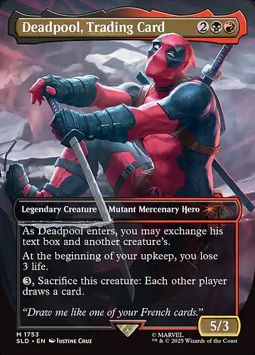 Deadpool, Trading Card - sld Spoiler