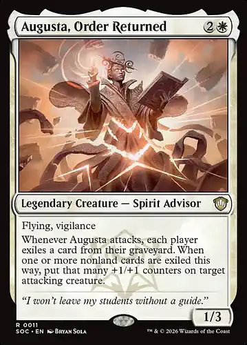 Augusta, Order Returned - soc Spoiler
