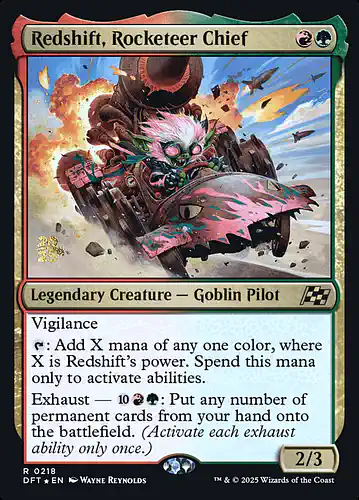Redshift, Rocketeer Chief - dft Spoiler