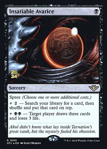 Insatiable Avarice - otj Spoiler