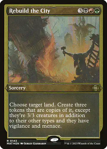 Rebuild the City - mat Spoiler
