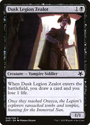Dusk Legion Zealot - gn3 Spoiler
