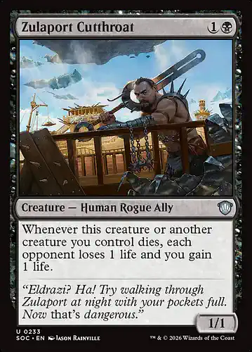 Zulaport Cutthroat - soc Spoiler