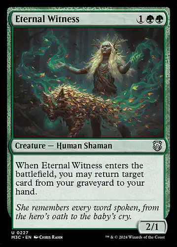 Eternal Witness - m3c Spoiler